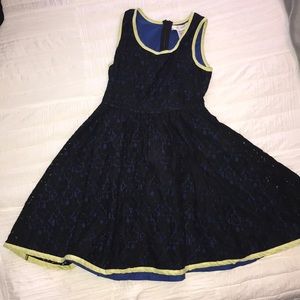 Girls Dreampop black lace dress size M(8)